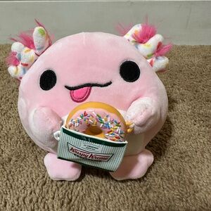 Zuru Snackles Series 2 Abbie the Axolotl Plush Krispy Kreme Doughnut Donut Small